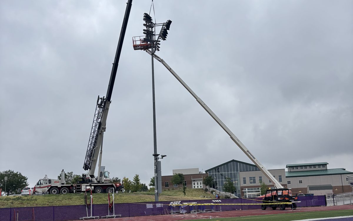 Lutheran High School lighting installation