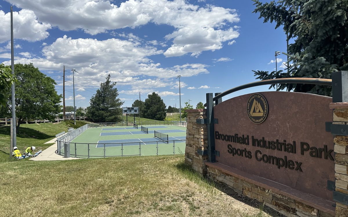 Broomfield Pickleball Courts lighting installation