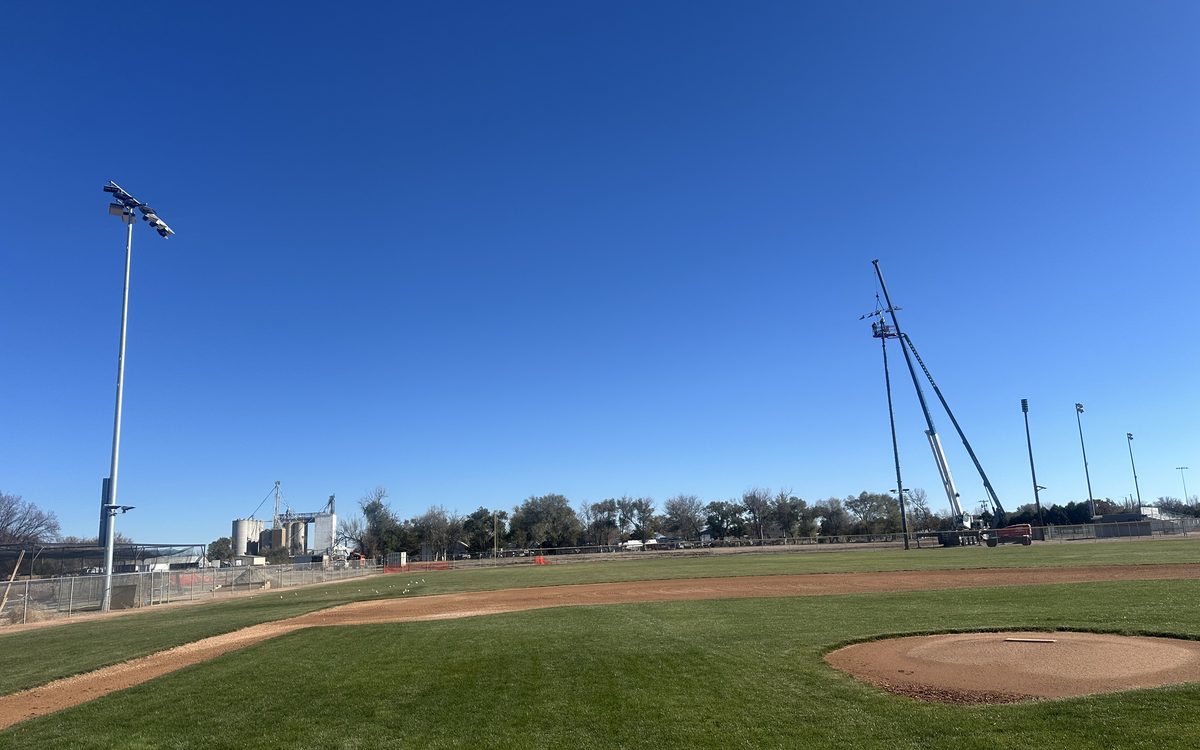 Legion Field Baseball lighting installation